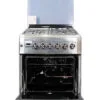 BlueFlame diamond cooker D6031ERF 60cm X 60cm 3 gas burners and 1 electric plate with electric oven inox – stainless steel - Image 2