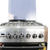 BlueFlame diamond cooker D6031ERF 60cm X 60cm 3 gas burners and 1 electric plate with electric oven inox – stainless steel - Image 4