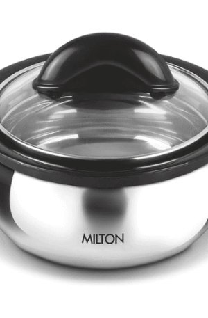 MILTON Clarion 2000 Stainless Steel Casserole with See Through Glass Lid
